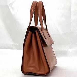 Loewe Flap Magnetic Brown Crossbody Handbag Handle Anagram Top Bag Orange